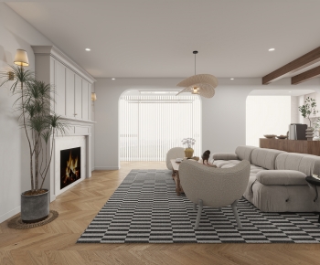 French Style A Living Room-ID:369977009