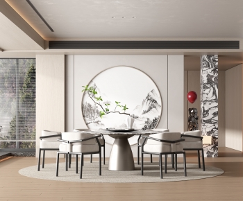 New Chinese Style Dining Room-ID:556672105