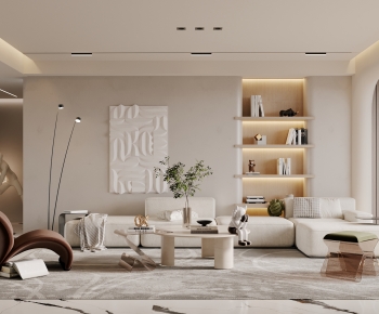 Wabi-sabi Style A Living Room-ID:283066997