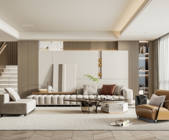 Modern A Living Room-ID:340816975