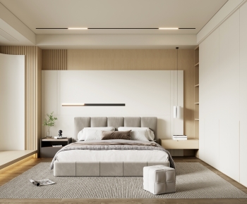 Wabi-sabi Style Bedroom-ID:204786067