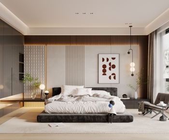 Wabi-sabi Style Bedroom-ID:844116938