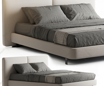 Modern Double Bed-ID:863559215