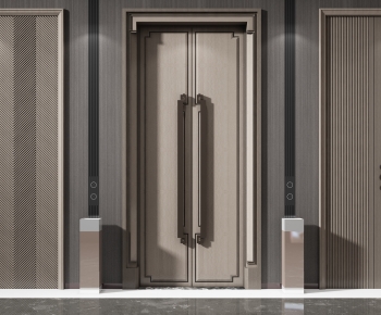New Chinese Style Entrance Door-ID:399923095