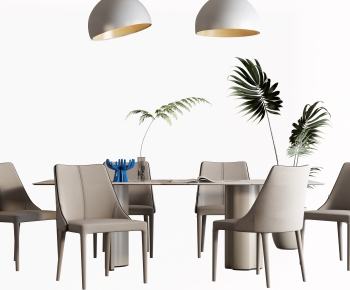 Modern Dining Table And Chairs-ID:754908083