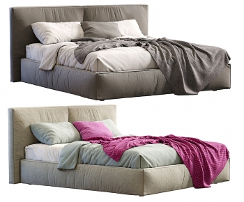 Modern Double Bed-ID:736739612