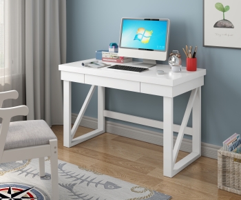 Modern Computer Desk And Chair-ID:469916115