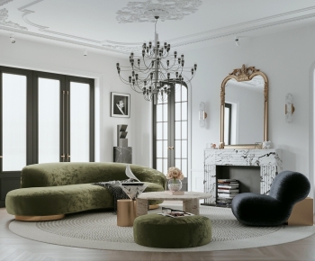 French Style A Living Room-ID:785967116