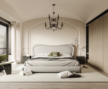 French Style Wabi-sabi Style Bedroom-ID:575324069