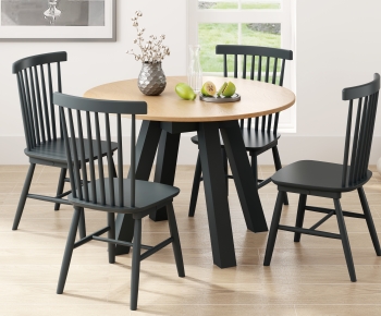 Nordic Style Dining Table And Chairs-ID:264604094