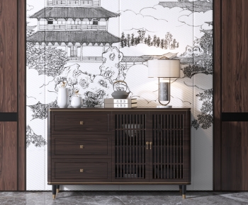 New Chinese Style Sideboard-ID:877648123