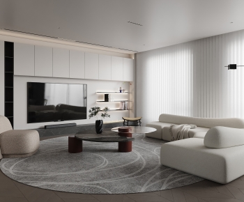 Modern A Living Room-ID:741174948