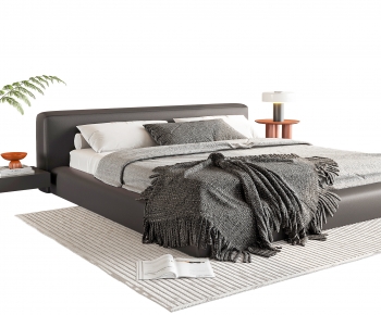 Modern Double Bed-ID:887422088