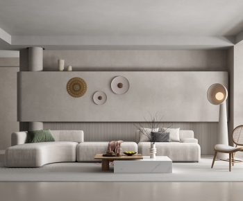 Wabi-sabi Style A Living Room-ID:625710011