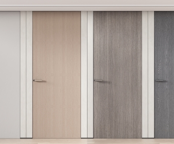 Modern Solid Wood Door-ID:449045902