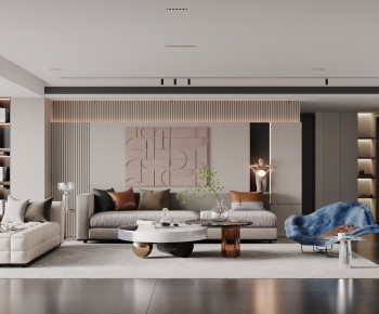 Modern Wabi-sabi Style A Living Room-ID:784800058