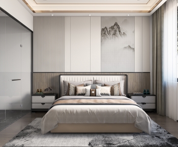 New Chinese Style Bedroom-ID:257678032