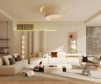 Wabi-sabi Style A Living Room-ID:553845885