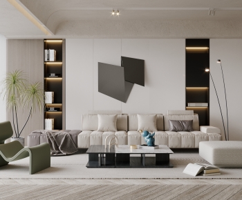 Wabi-sabi Style A Living Room-ID:292292126