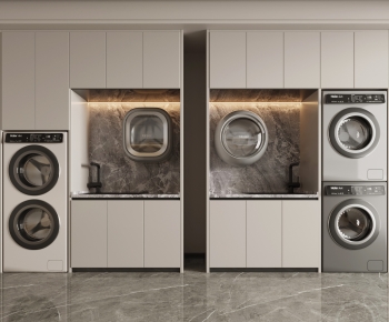 Modern Laundry Cabinet-ID:440584907