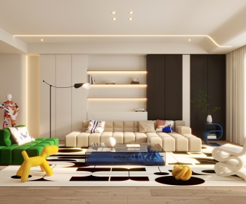 Modern A Living Room-ID:945539558
