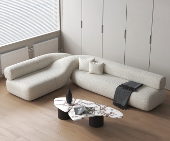 Wabi-sabi Style Corner Sofa-ID:321540868