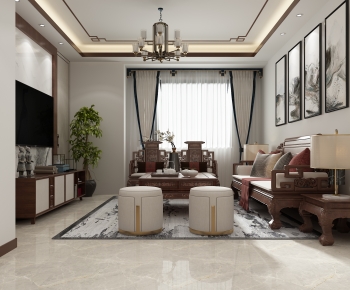 Chinese Style A Living Room-ID:176598074