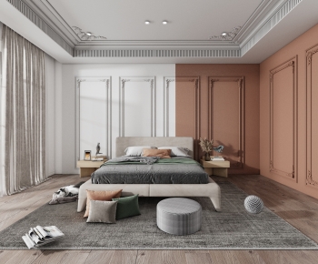 Simple European Style Bedroom-ID:241983895