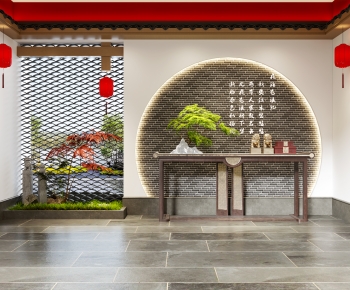 New Chinese Style Hallway-ID:291343936