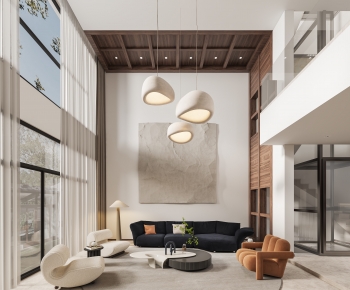 Wabi-sabi Style A Living Room-ID:859219072