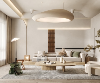 Wabi-sabi Style A Living Room-ID:118078952