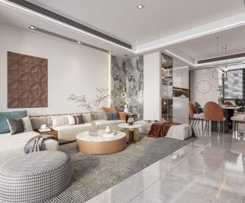 Modern A Living Room-ID:371737966