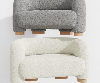 Modern Wabi-sabi Style Single Sofa-ID:487627038
