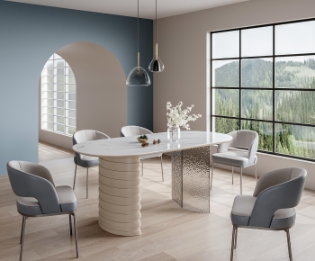 Modern Dining Table And Chairs-ID:134486912