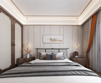 New Chinese Style Bedroom-ID:987298977