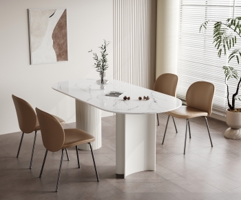 Modern Dining Table And Chairs-ID:998382094