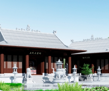 Chinese Style Ancient Architectural Buildings-ID:587913992