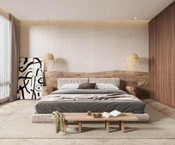 Wabi-sabi Style Bedroom-ID:514009008