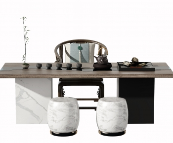 New Chinese Style Tea Tables And Chairs-ID:490259896