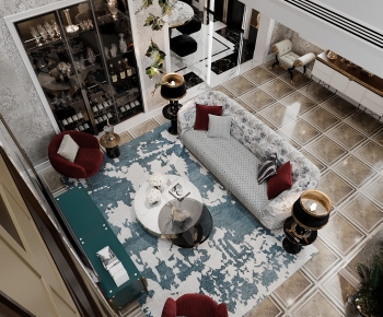European Style A Living Room-ID:919596912