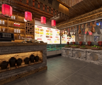 New Chinese Style Retro Style Restaurant-ID:523026947