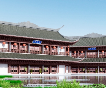 Chinese Style Ancient Architectural Buildings-ID:938690909