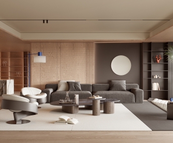 Wabi-sabi Style A Living Room-ID:732280028