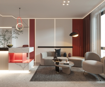 Modern A Living Room-ID:738110548