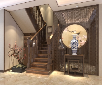 Chinese Style Stairwell-ID:925435074