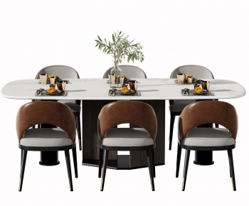 Modern Dining Table And Chairs-ID:959115035