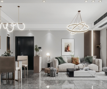 Modern A Living Room-ID:594575887