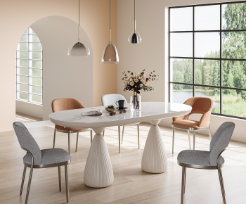 Modern Dining Table And Chairs-ID:557019005