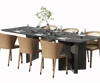 Modern Dining Table And Chairs-ID:968821059