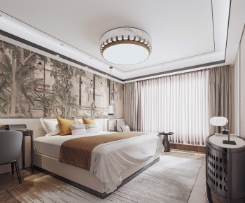 New Chinese Style Bedroom-ID:908926962